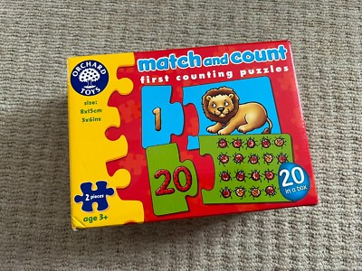 Orchard Toys Sammlung Match & Count Puzzle 20 einzelne Puzzles je 2 Teile