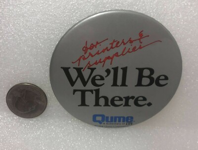 1984 Qume A Subsidiary of ITT Advertising Pin