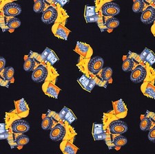 100% Cotton Fabric, Henry Glass, Construction Zone, Digger Builder Vehicles