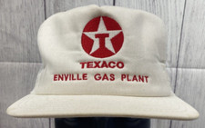 Vintage Made In USA Texaco Enville Gas Plant Trucker Snap Back Hat Cap