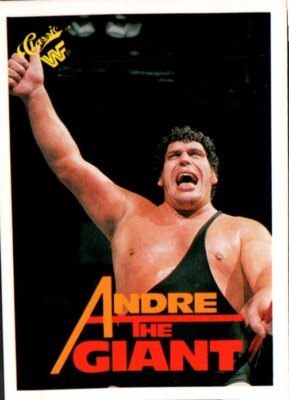 1990 Classic WWE WWF #10 Andre The Giant Pro Wrestling Legend HOF