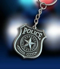 Police KeyChain - Police Officer - Law Enforcement Key Chain  Policeman Key ring