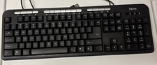 iHome Black Full Size Corded Keyboard IH-BL-K601 Works