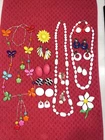 Vintage Lot of 16 Costume Jewelry Pierced Earrings, Enamel, Beads, Pins, Novelty