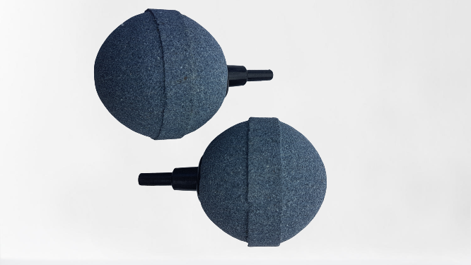 50mm 2'' Sintered Ball Diffuser Airstones Value Pack Of 2 for Pond Or Aquarium