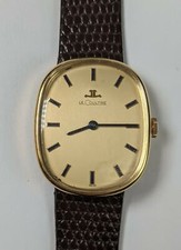Vintage Le Coultre 18 KT Gold Men's Watch, Manual Wind 17 Jewels