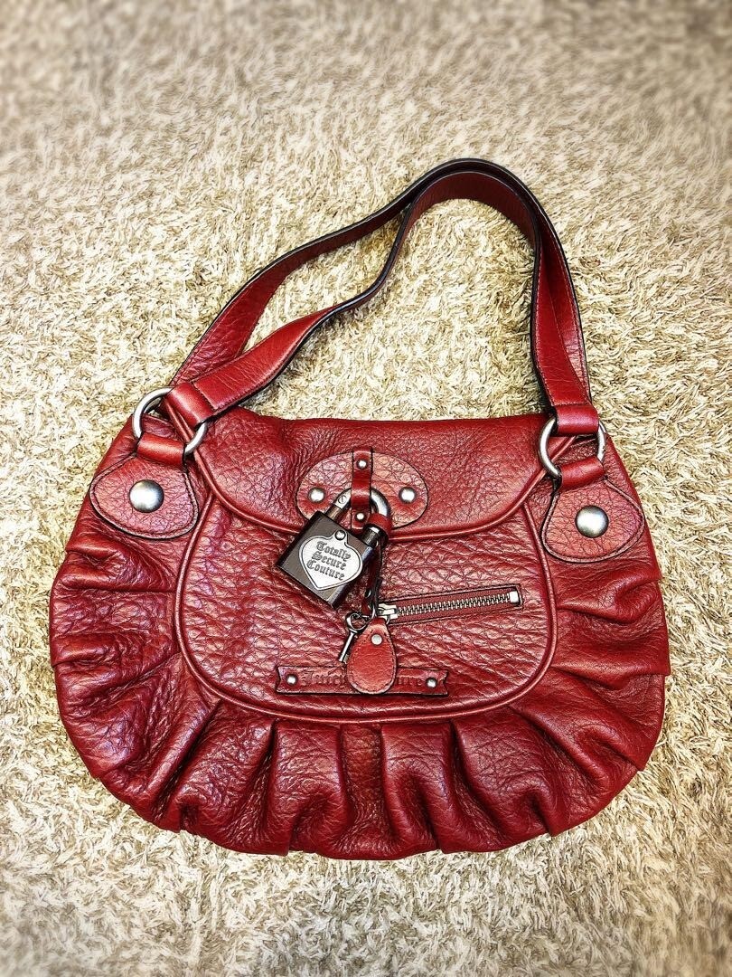 Juicy Couture Small Shoulder Bag Red Charm Y2K