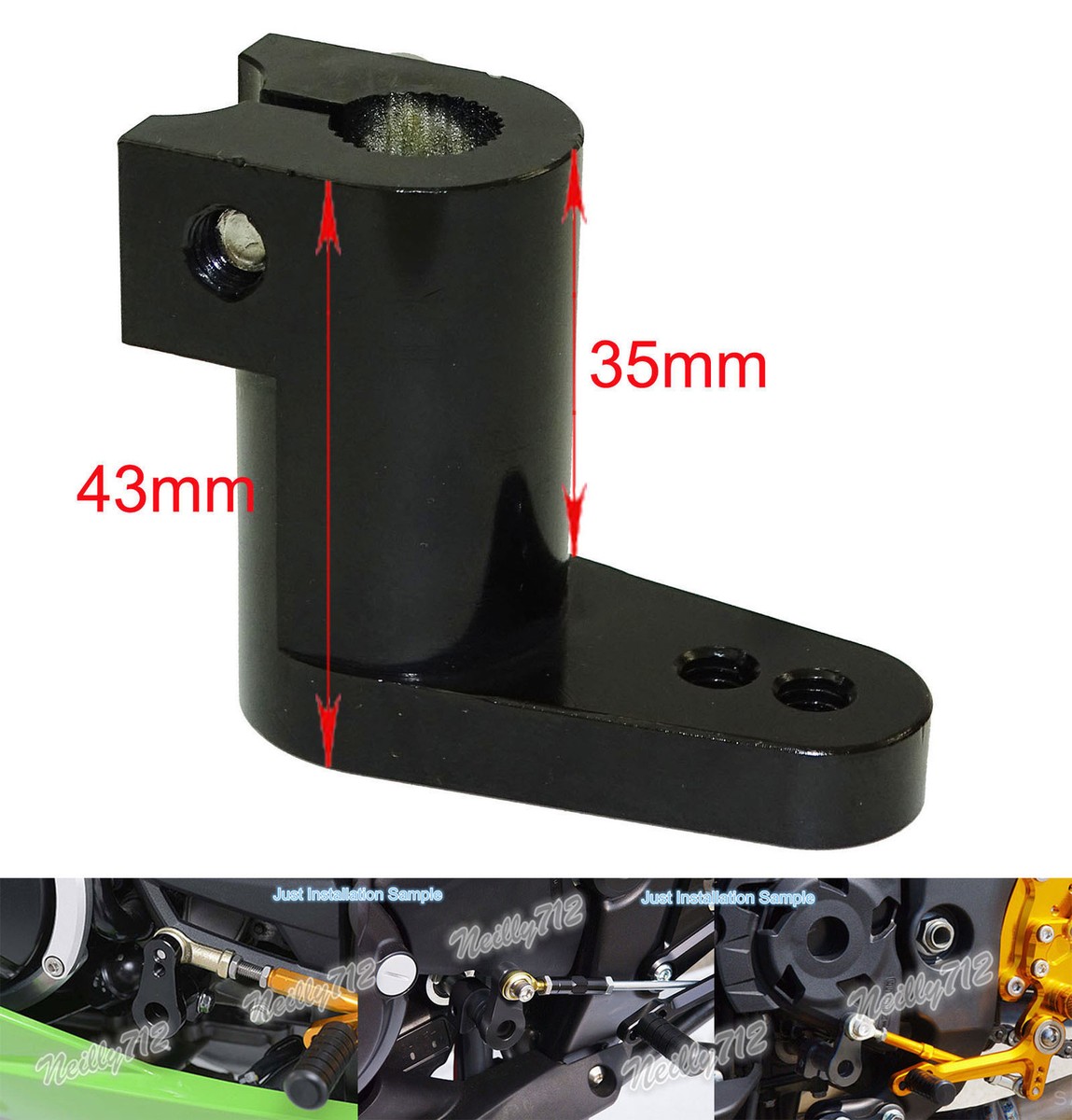 EXIT  グッズ Rearset Reverse Shift Kit Fit KAWASAKI Ninja 250R 300 650R