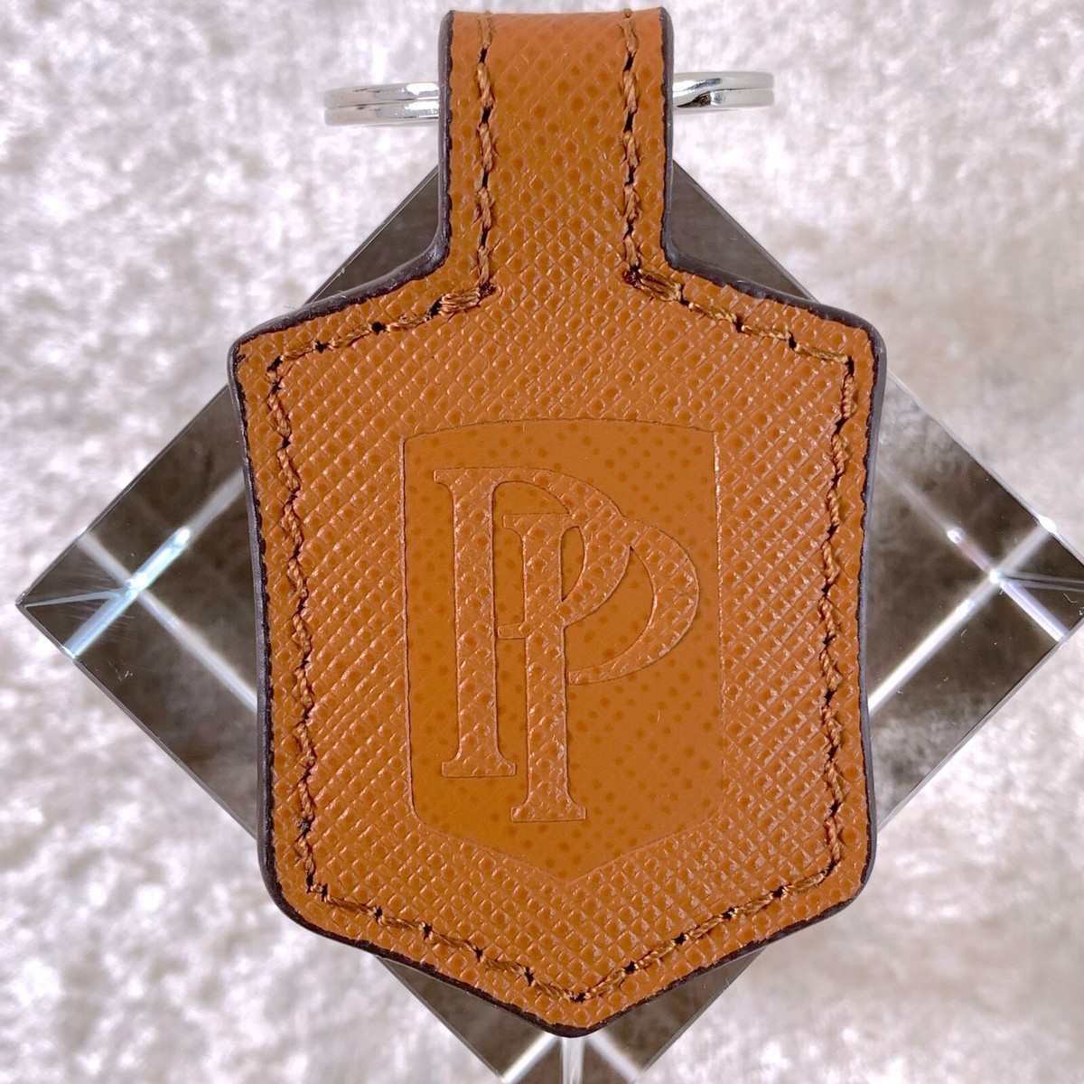 PATEK PHILIPPE Original VIP Gift Brown Leather Key Holder Key Ring