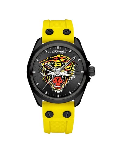 NEW Vintage Ed Hardy Women\'s Watch NIB NWT White With Rhinestones Koi Fish Y2K NEW Vintage Ed Hardy Women main image 2