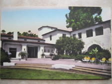 The Biltmore Hotel Entrance Montecito 1930 Santa Barbara CA ~ HAND COLORED # 15