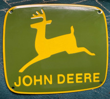 John Deere tractor vgarage, workshop, advertising enamel metal wall sign