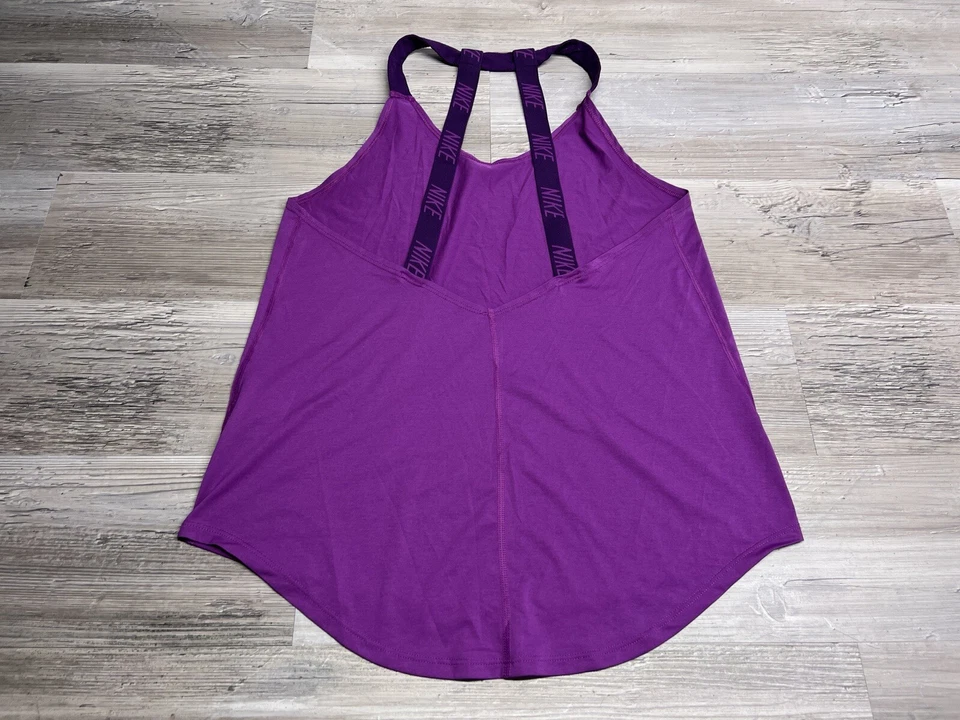 Camiseta sin mangas deportiva Nike cuello halter entrenamiento gimnasio entrenamiento talla M Foto 2 de 4