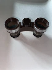 Vintage Airguide 44 Achromatic Opera Glasses by Fee Stemwedel Chicago USA BROWN