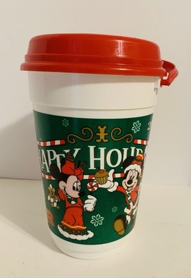 Disney World Parks Mickey Minnie 2006 Christmas Happy Holidays Popcorn Bucket