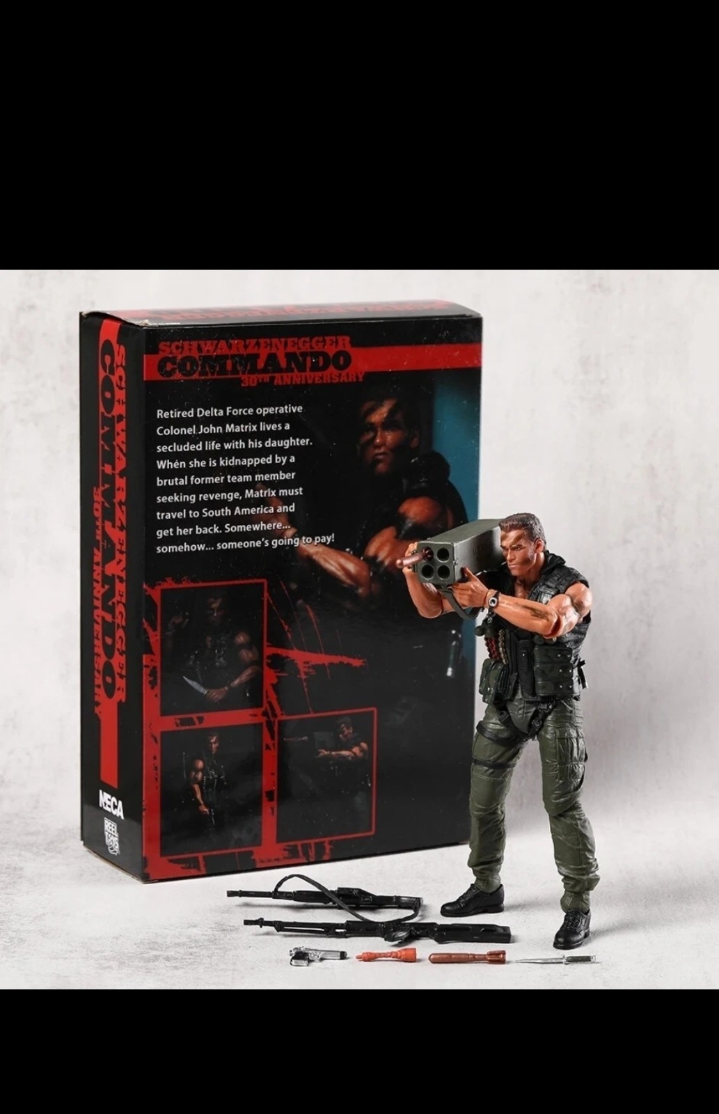 Figurine NECA John Matrix Commando Arnold Schwarzenegger 18cm - 2