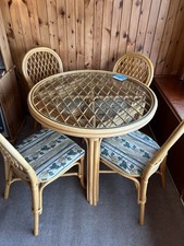 Conservatory Garden Furniture Set Wicker Sofa and 2 Arm Chairs.