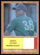 2011 Topps Heritage Minors Clubhouse Collection Relics Blue Tint Arodys Vizcaino