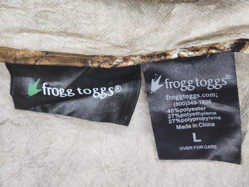 FROGG TOGGS Realtree Edge Camo Classic Waterproof Breathable Rain Jacket Youth L - Picture 4 of 9