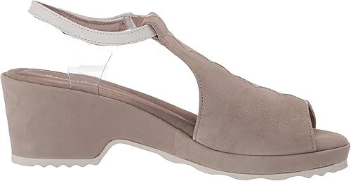 BeautiFeel Women's Jess Wedge Sandal Tahini Sude/White Size 40 EU image 6