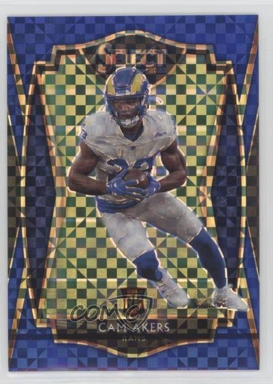 2020 Panini Select Premier Level Blue Prizm 111/149 Cam Akers #155 4m4