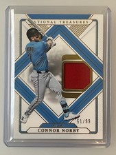 2025 Panini National Treasures - Treasured Threads Connor Norby /99 Game Used