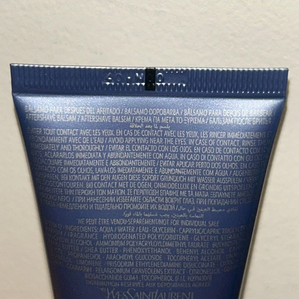 2 tubos - YSL Y BÁLSAMO PARA DESPUÉS DEL AFEITADO por YVES SAINT LAURENT 1,6 FL OZ / 50 ML Foto 4 de 4