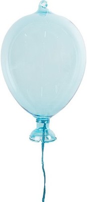 Clayre & Eef 6GL4438 Hängedeko Ballon Blau Ø 7x14 cm