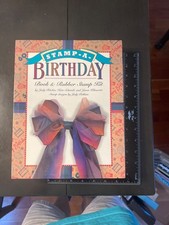 Stamp-A-Birthday Book  Rubber Stamp Kit 54 pieces 0883639297