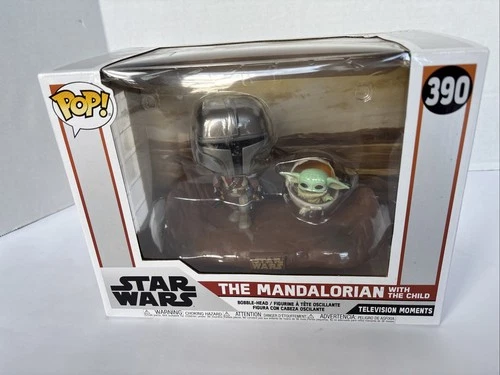 THE MANDALORIAN WITH THE CHILD Funko Pop! Moments Star Wars Grogu #390