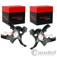 2X Metzger Achsschenkel Vorne Passend FÜR Audi A3 Seat Leon Skoda Octavia VW