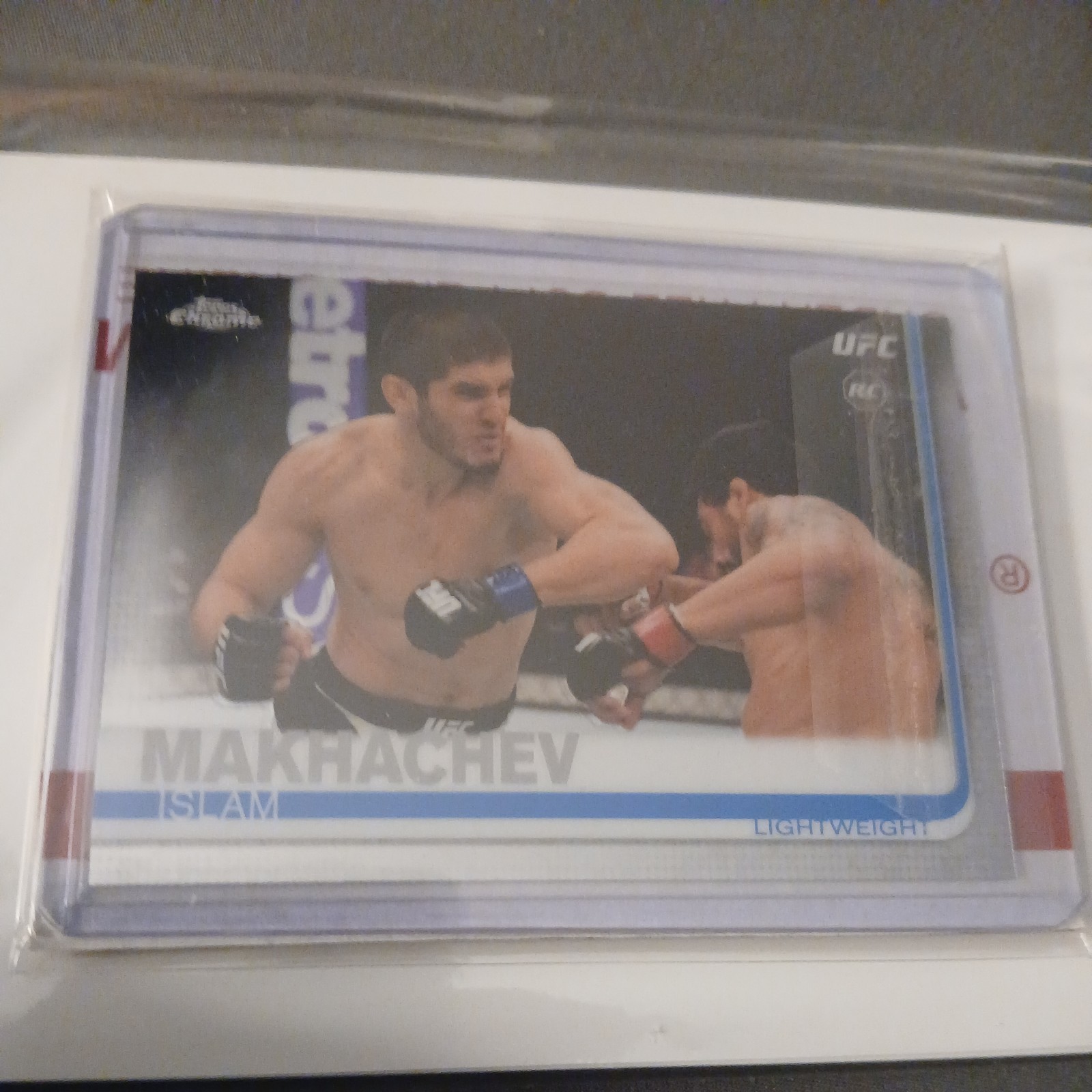 2019 UFC Topps Chrome Islam Makhachev Rookie Card Refractor