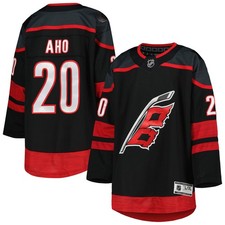 Youth Sebastian Aho Black Carolina Hurricanes Home Premier Player Jersey