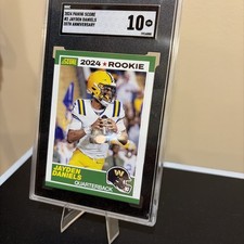 2024 Score - 35th Anniversary Rookie Jayden Daniels #2 (RC) LSU Tigers SGC 10
