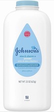 Johnson's Aloe  Vitamin E Body Powder, Hypoallergenic, 22 oz 623 g 