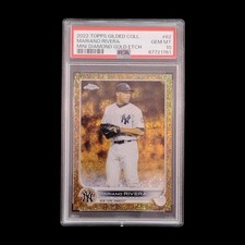 2022 Topps Gilded Collection Mini Diamond Gold Etch /50 Mariano Rivera PSA 10 