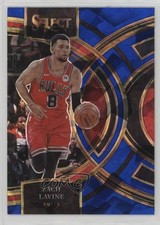 2023-24 Panini Select Premier Level Blue Cracked Ice Prizm Zach LaVine #185 1ii2