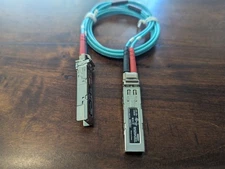 2x Pre-wired Cisco MGBSX1 Gigabit SX Mini-GBIC SFP Transceivers