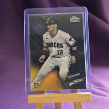 2021 Topps Chrome Black - Daulton Varsho ROOKIE CARD GOLD PARALLEL /50. rookie card picture