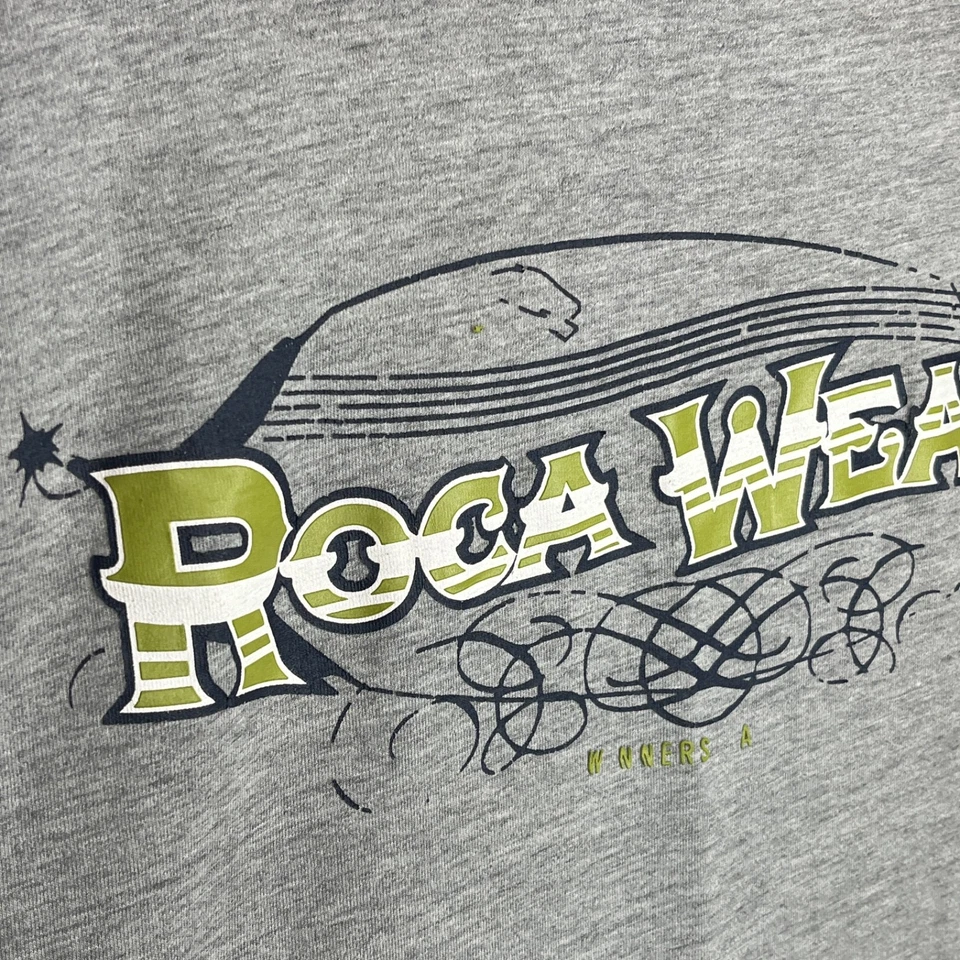 Camiseta Raglán Gráfica Azul Marino 4X Para Hombre Rocawear Y2K Streetwear Foto 4 de 4