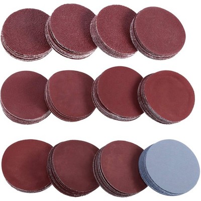 120 Pieces Sanding Discs Pad Hook and Loop Sandpaper Disc for Drill Grinder