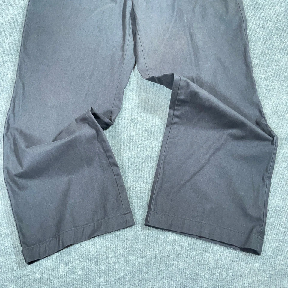 Croft & Barrow Pantalones Hombres 36x30 Gris Frente Plano Algodón Bolsillo Vestido Informal #AB448 Foto 4 de 4