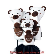New Cute Animal Design Golf Driver Fairway Wood Hybrid Club Headcover Selection-