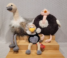 Squishable Russ Flex Necks Aurora Boutique Sadira Ostrich Plush Toy Set w/ Tags