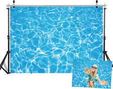 7X5FT Swimming Pool Photography Backdrops Water Wave Ripple Newborn Child Bab...