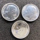 1960-1961-1962 Proof Silver Roosevelt Dimes - Philadelphia -  90% Silver - BU