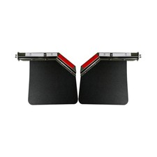 Pair Stainless Steel Angled Spring Loaded Mud Flap Hanger Bracket with Angled...