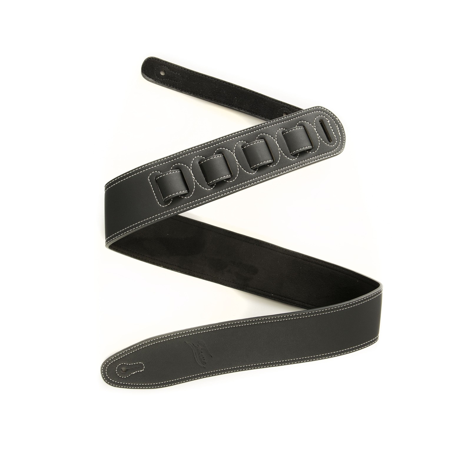 Fame Heavyweight Pro 6 cm Gitarrengurt Leder Schwarz fr Gitarre und Bass 3390₽