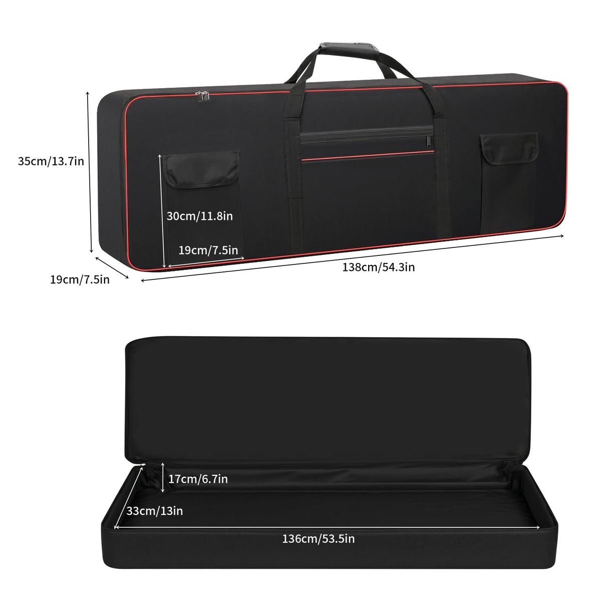 88 Key Keyboard Case(Inner dimension: (53.5