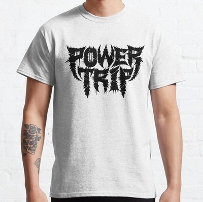 Power Trip Merch Logo T-Shirts Unisex Heavy Cotton All Sizes Reprint